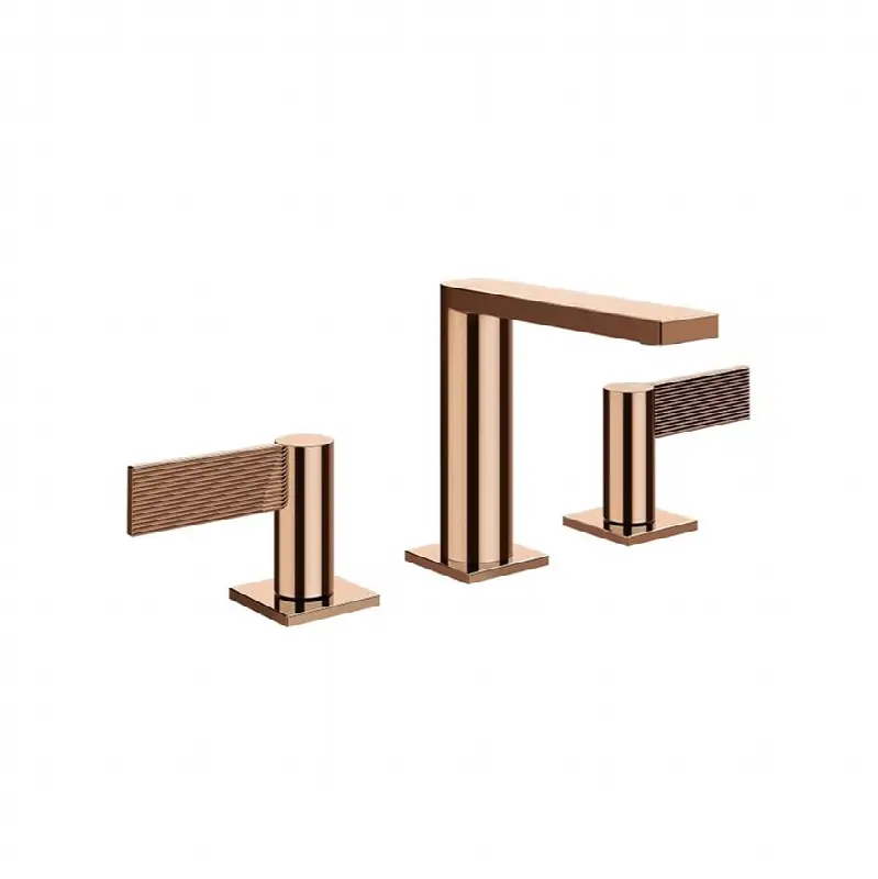 Widespread washbasin mixer without pop-up assembly. RIGATO