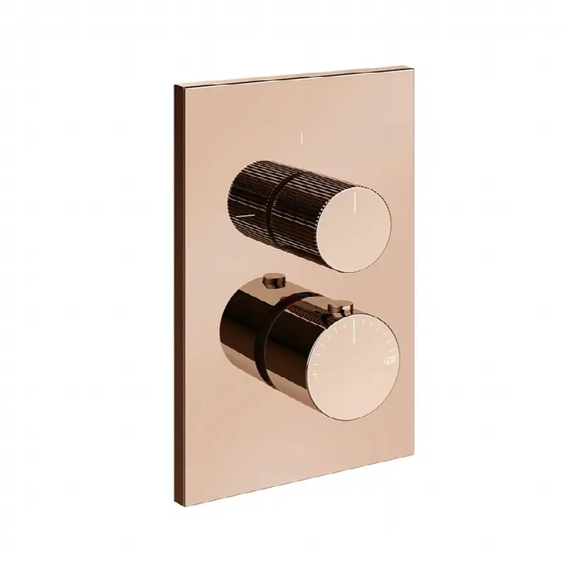 TRIM PARTS ONLY External parts for three ways diverter thermostatic and volume control. RIGATO