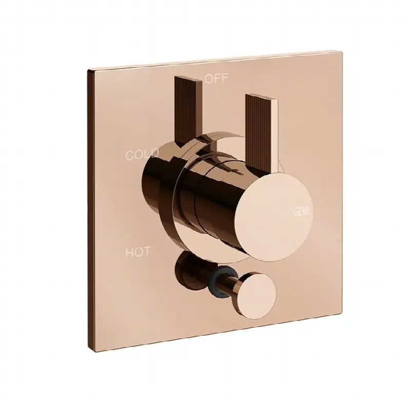TRIM PARTS ONLY External parts for pressure balance with 2 ways diverter. RIGATO