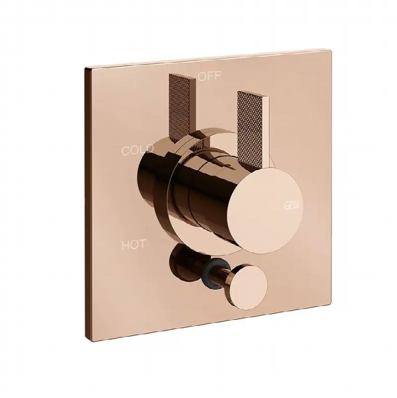 TRIM PARTS ONLY External parts for pressure balance with 2 ways diverter. DIAMANTATO