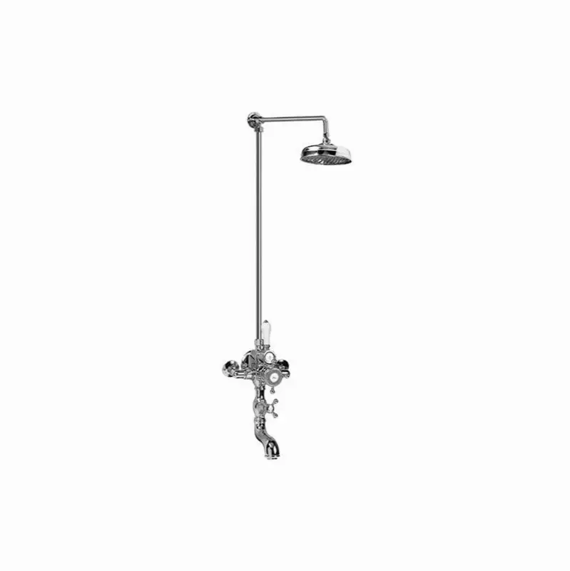 Adley Exposed Thermostatic Tub and Shower System (Rough and Trim)