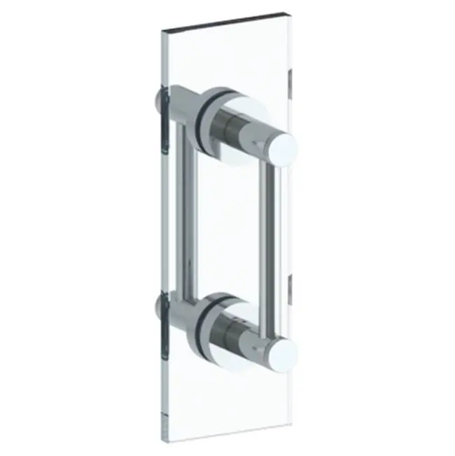 Sutton 12" Double Shower Door Pull / Glass Mount Towel Bar