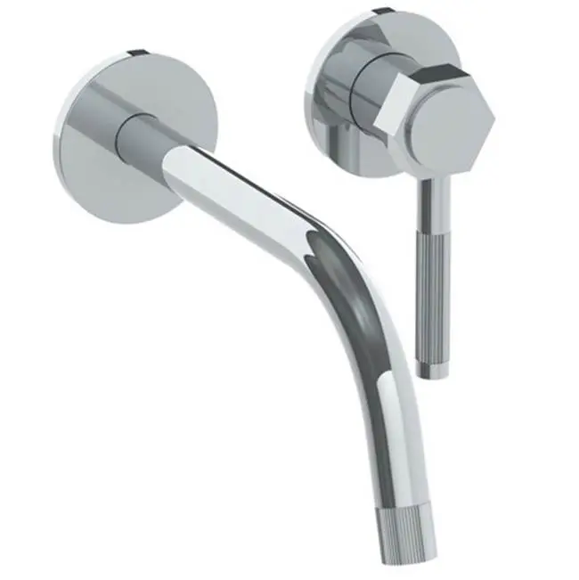 Wall Mounted 2 Hole Lavatory Set with 8 1/4" Spout
