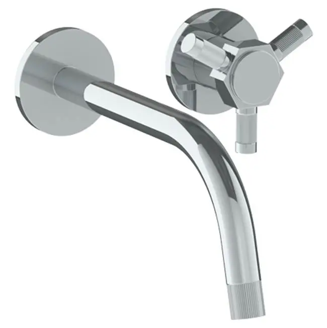 Wall Mounted 2 Hole Lavatory Set with 8 1/4" Spout