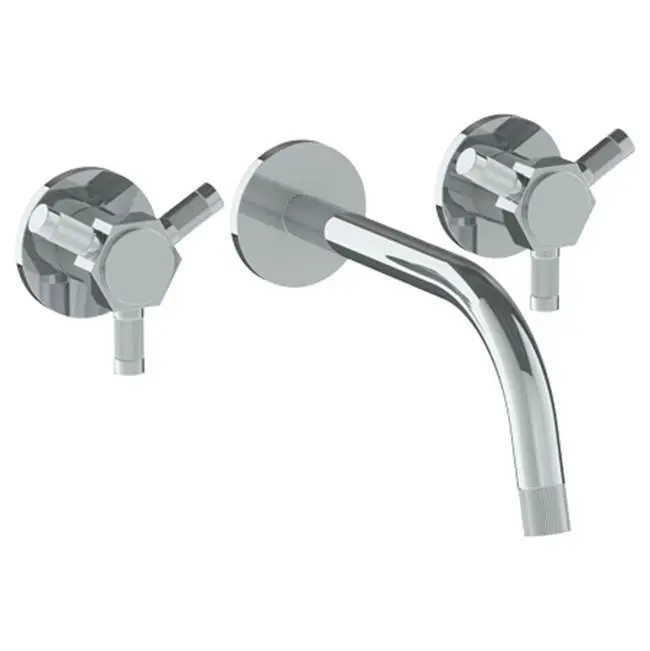 Wall Mounted 3 Hole Lavatory Set with 8 1/4" Spout