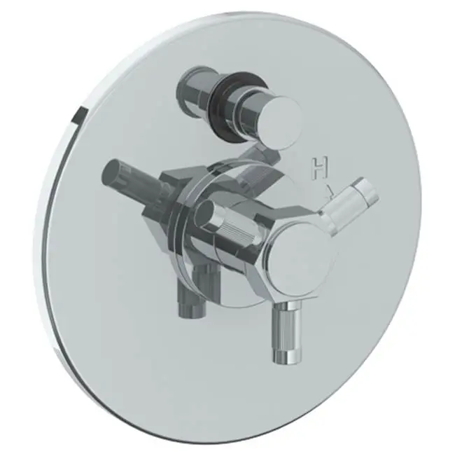Wall Mounted Pressure Balance Shower Trim with Diverter, 7" dia.