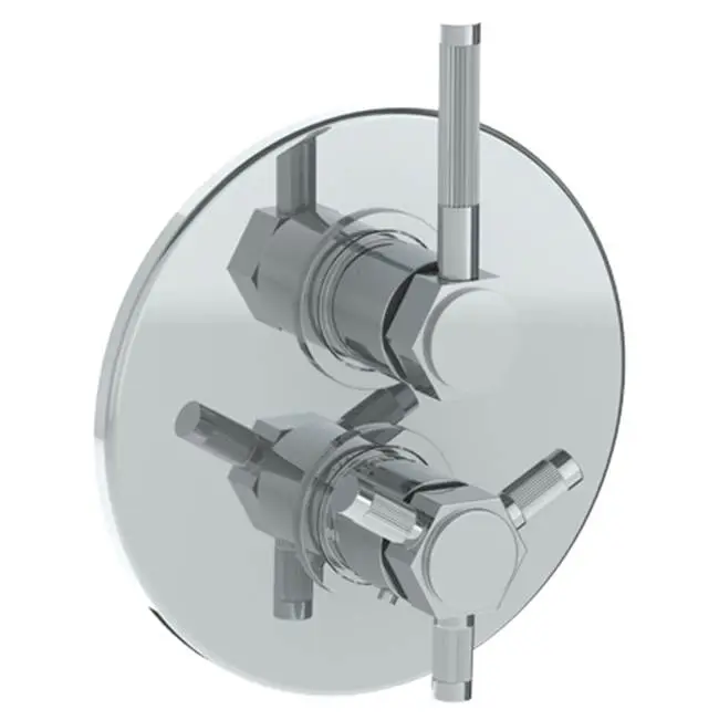 Wall Mounted Thermostatic Shower Trim with built-in control, 7 1/2"
