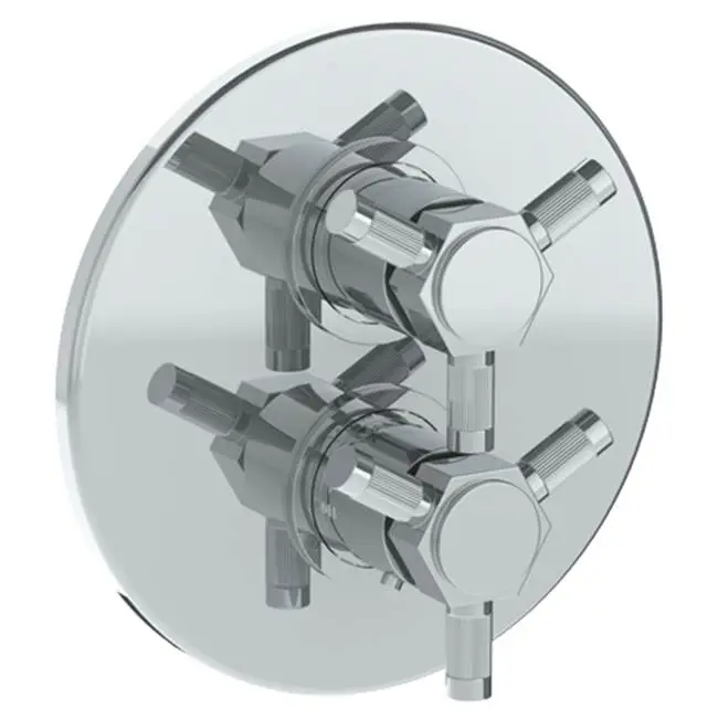 Wall Mounted Thermostatic Shower Trim with built-in control, 7 1/2"