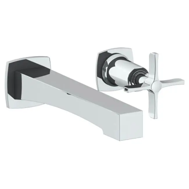 Wall Mounted 2 Hole Lavatory Set with 7 5/8" CTC Spout