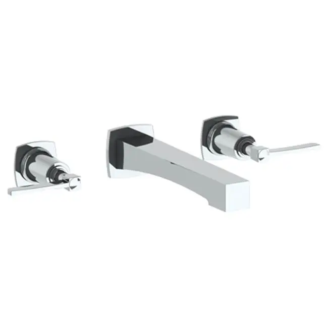 Wall Mounted 3 Hole Lavatory Set with 7 5/8" CTC Spout