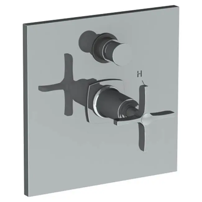 Wall Mounted Pressure Balance Shower Trim with Diverter, 7"