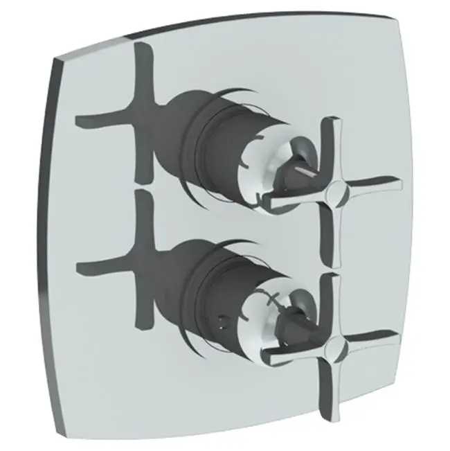 Wall Mounted Thermostatic Shower Trim with built-in control, 7 1/2"