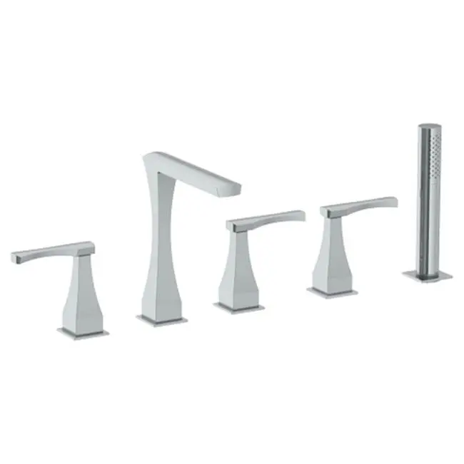 Deck Mounted 5 Hole Bath Set