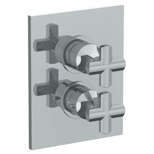 Wall Mounted Thermostatic Shower Trim with built-in control, 6 1/4" X 8"