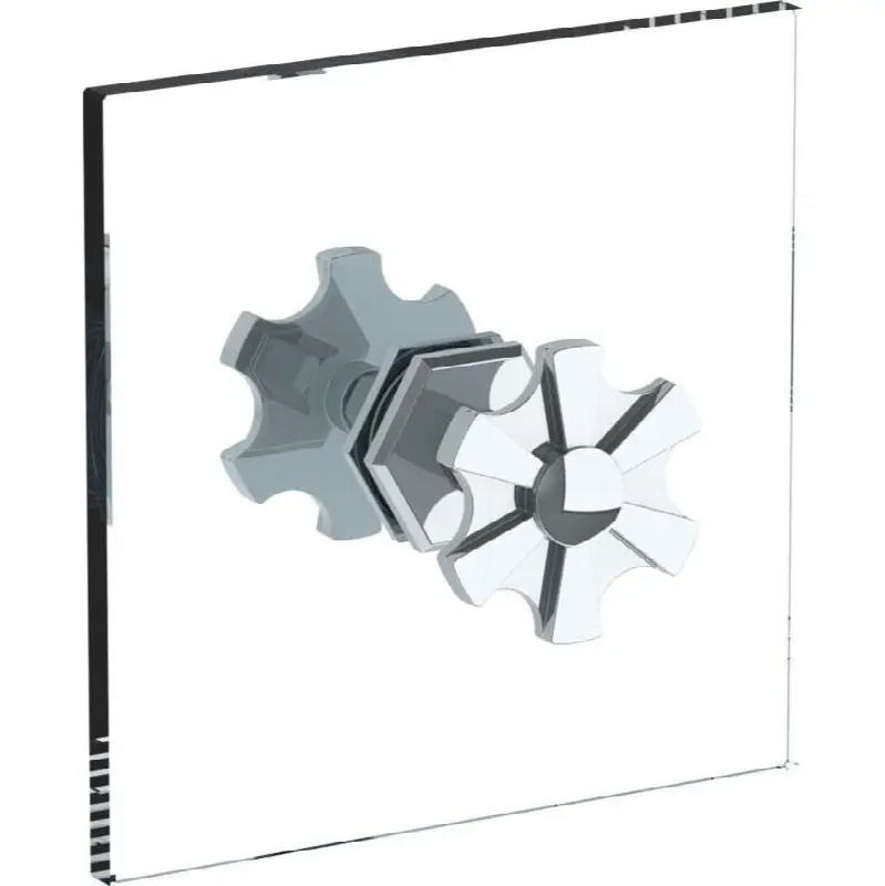 James double shower door knob/ glass mount hook