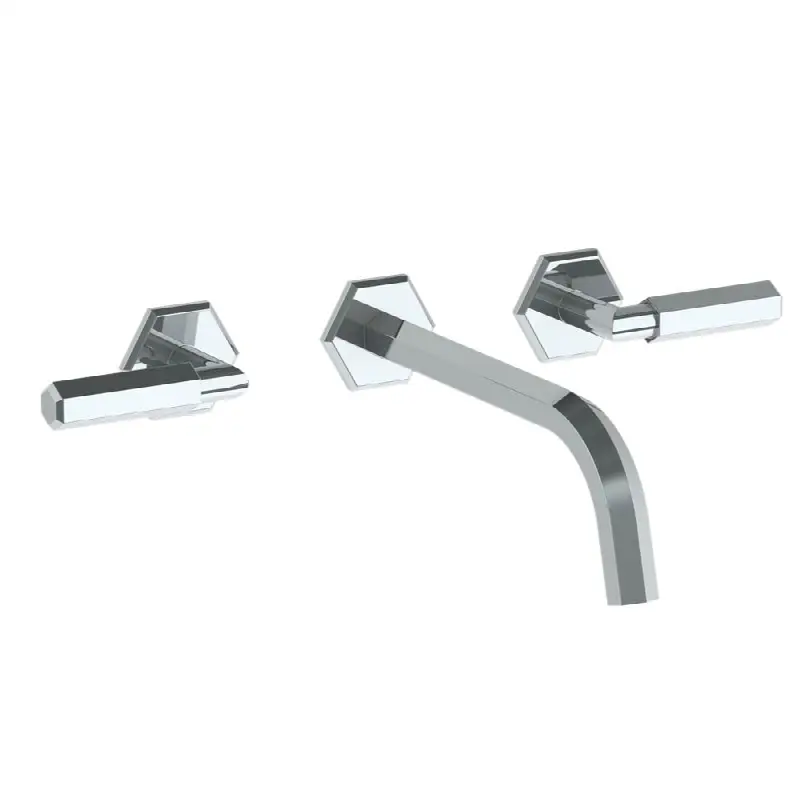 Wall Mounted 3 Hole Lavatory Set with 8 1/2" CTC Spout