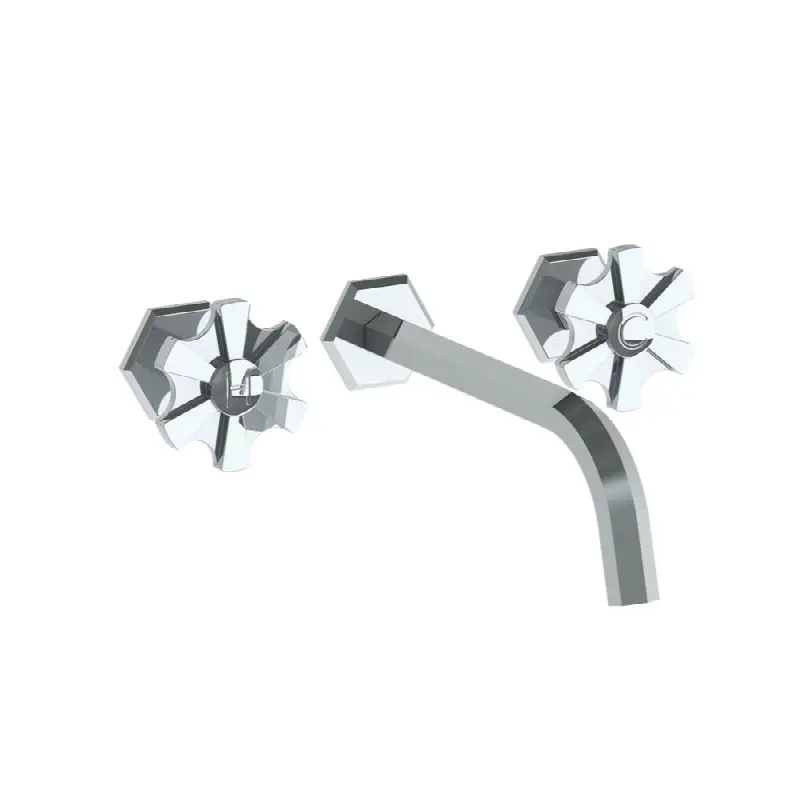 Wall Mounted 3 Hole Lavatory Set with 8 1/2" CTC Spout