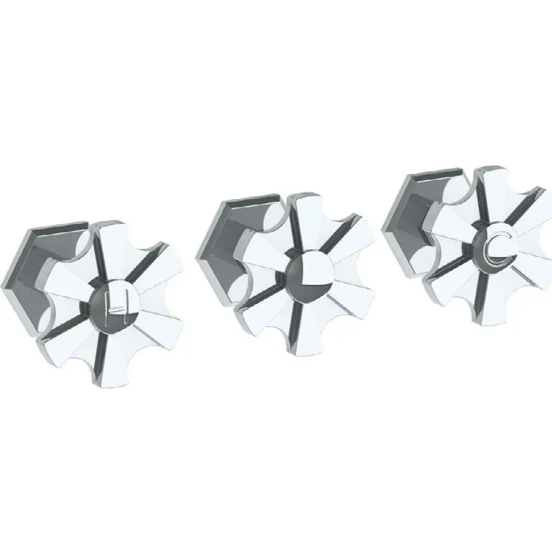 Wall Mounted 3-Valve Shower Trim
