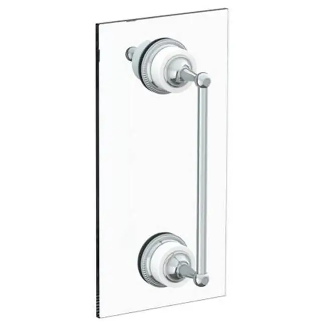 Venetian 12" Shower Door Pull With Knob/ Glass Mount Towel Bar With Hook