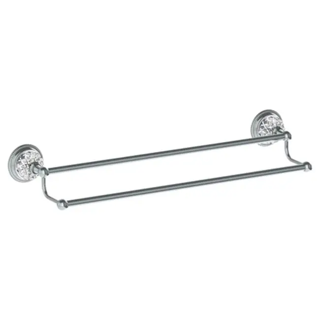Wall Mounted Double Towel Bar, 24"