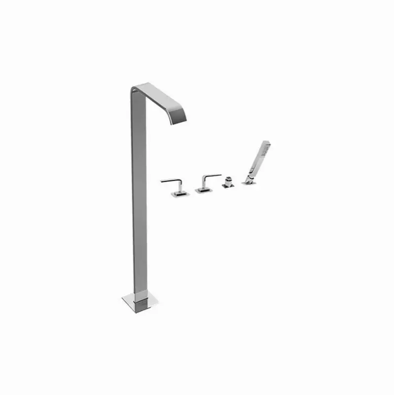 Immersion Floor-Mounted Tub Filler