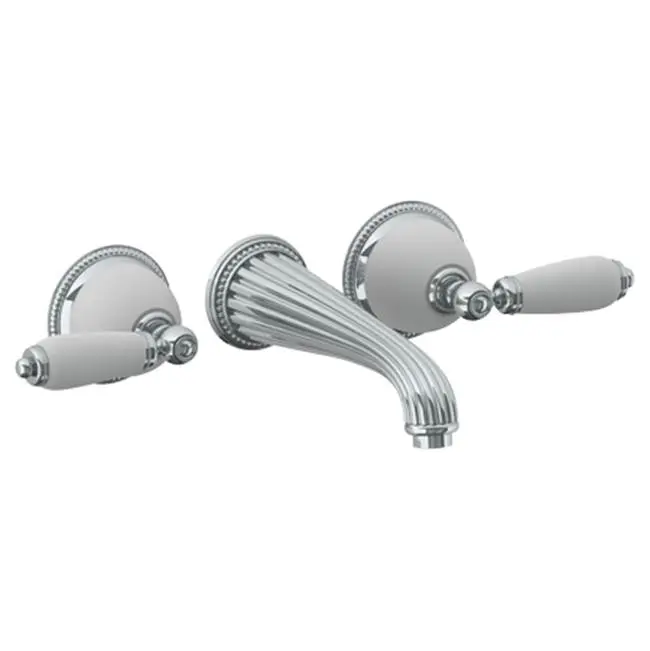 Wall Mounted 3 Hole Lavatory Set with 8 1/4" CTC Spout