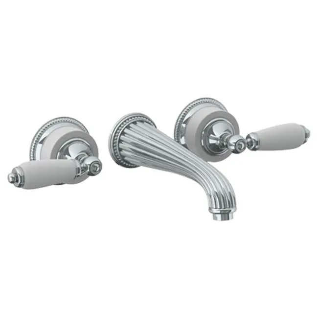 Wall Mounted 3 Hole Lavatory Set with 8 1/4" CTC Spout