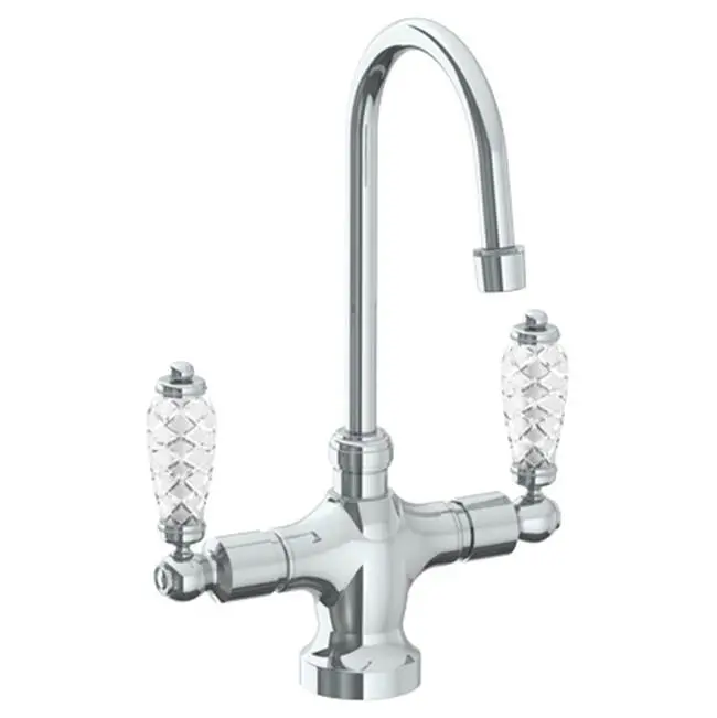 Deck Mounted 1 Hole Kitchen Faucet with 4 1/2" spout
