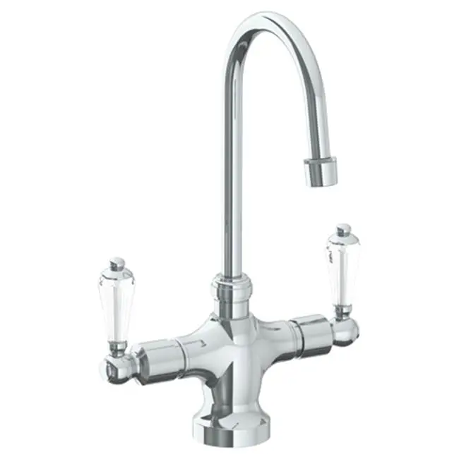 Deck Mounted 1 Hole Kitchen Faucet with 4 1/2" spout