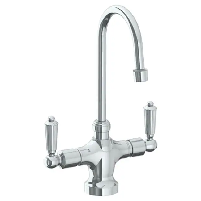 Deck Mounted 1 Hole Kitchen Faucet with 4 1/2" spout