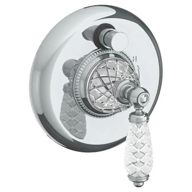 Wall Mounted Pressure Balance Shower Trim with Diverter, 7" dia.