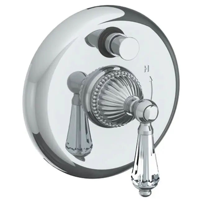 Wall Mounted Pressure Balance Shower Trim with Diverter, 7" dia.