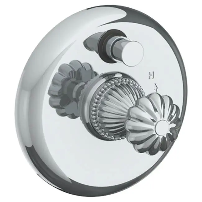 Wall Mounted Pressure Balance Shower Trim with Diverter, 7" dia.