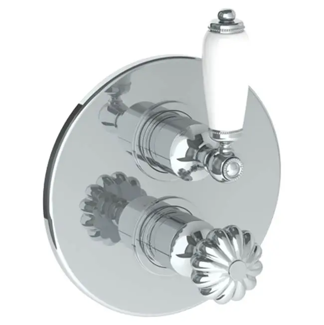 Wall Mounted Thermostatic Shower Trim with built-in control, 7 1/2"