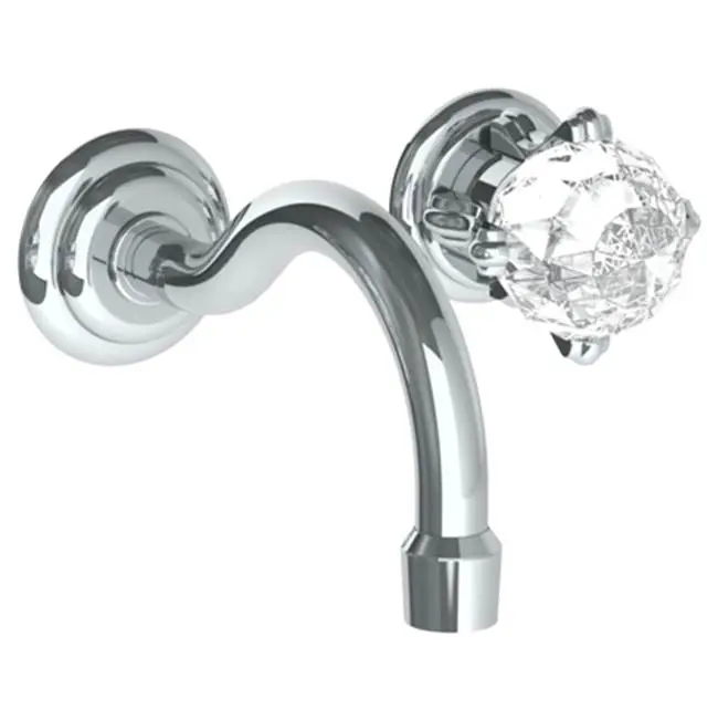 Wall Mounted 2 Hole Lavatory Set with 6 1/2" CTC Spout