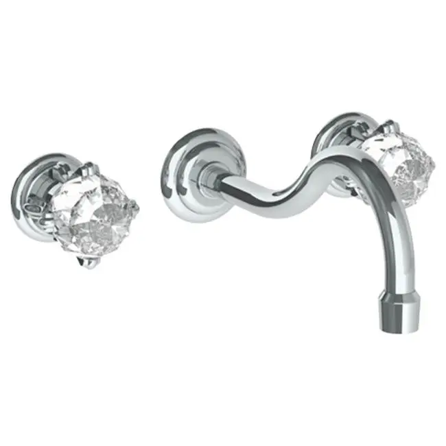 Wall Mounted 3 Hole Lavatory Set with 8 3/8" CTC Spout