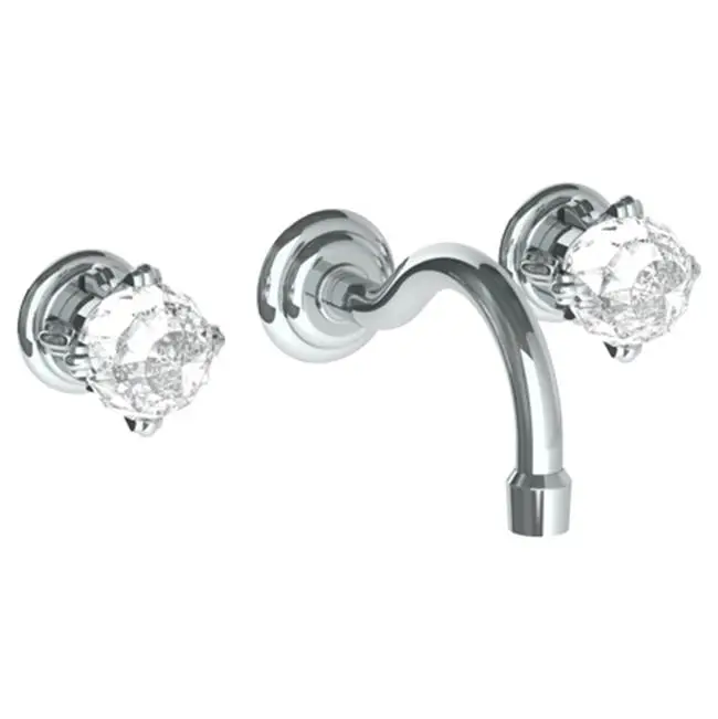 Wall Mounted 3 Hole Lavatory Set with 6 1/2" CTC Spout
