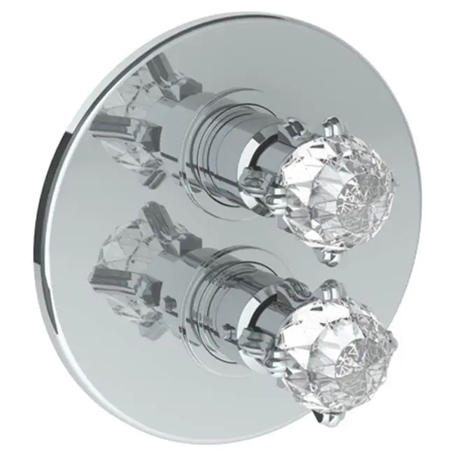 Wall Mounted Thermostatic Shower Trim with built-in control, 7 1/2"