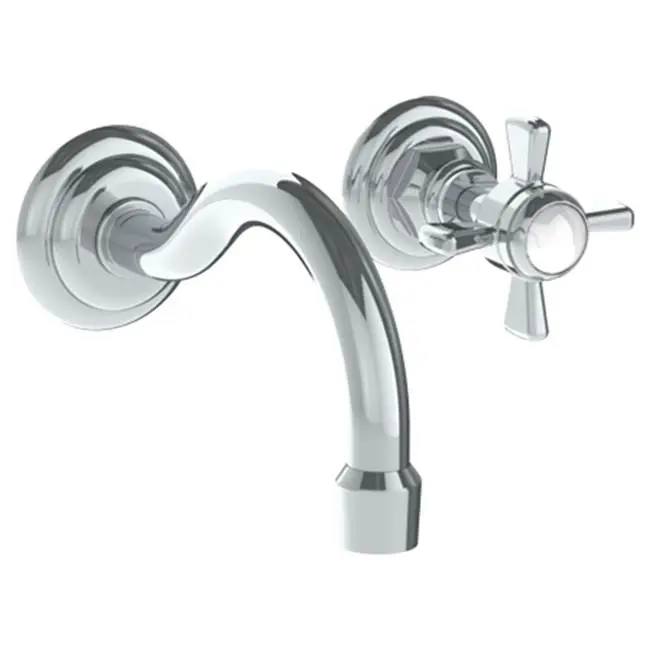 Wall Mounted 2 Hole Lavatory Set with 5 7/8" CTC Spout