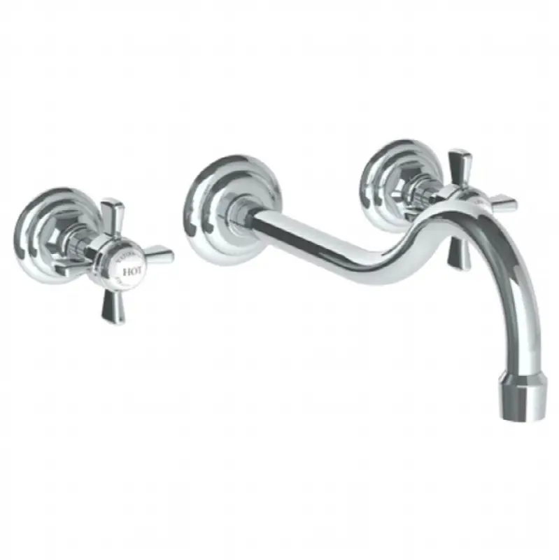 Wall Mounted 3 Hole Lavatory Set with 10 7/8" CTC Spout