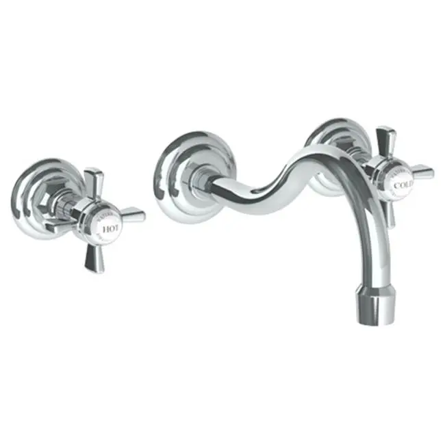 Wall Mounted 3 Hole Lavatory Set with 8 3/4" CTC Spout