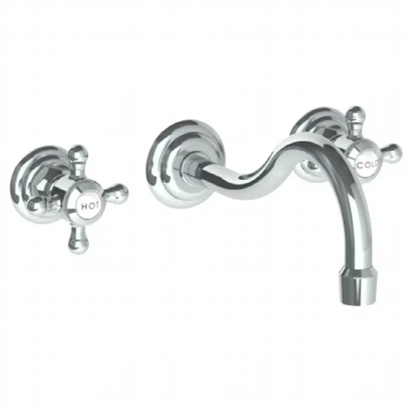 Wall Mounted 3 Hole Lavatory Set with 8 3/4" CTC Spout