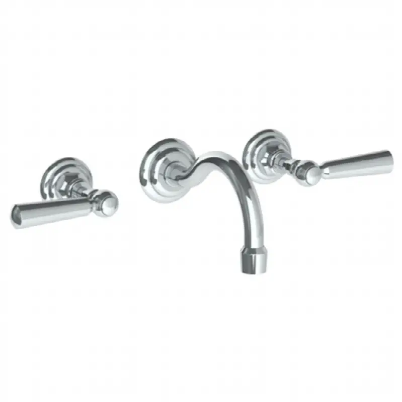 Wall Mounted 3 Hole Lavatory Set with 5 7/8" CTC Spout