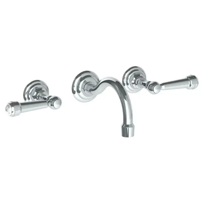 Wall Mounted 3 Hole Lavatory Set with 5 7/8" CTC Spout