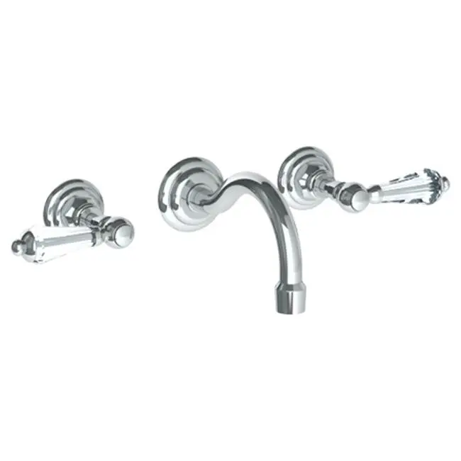 Wall Mounted 3 Hole Lavatory Set with 5 7/8" CTC Spout