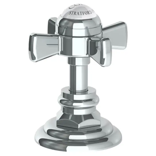 Trim For Deck Mounted Valve. Plain porcelain button