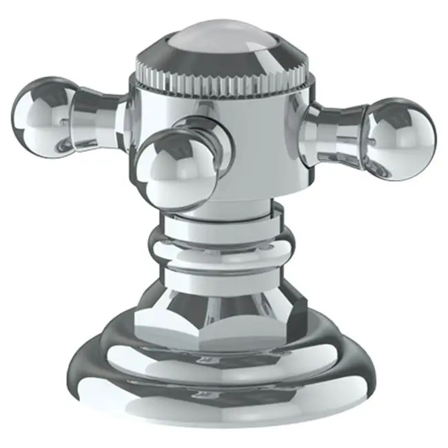 Trim For Deck Mounted Valve. Plain porcelain button