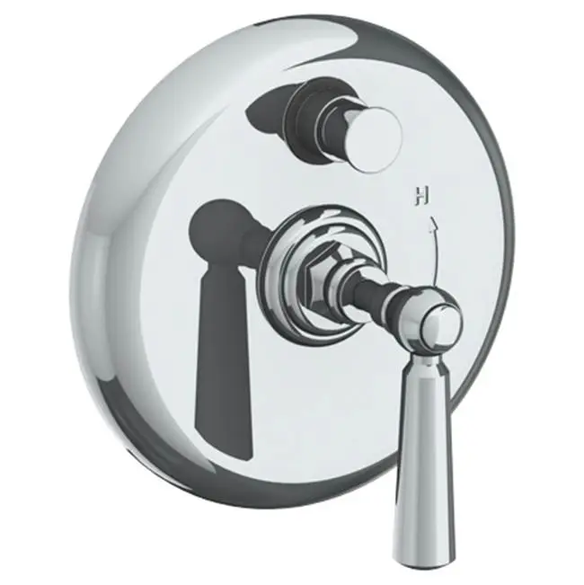 Wall Mounted Pressure Balance Shower Trim with Diverter, 7" dia.