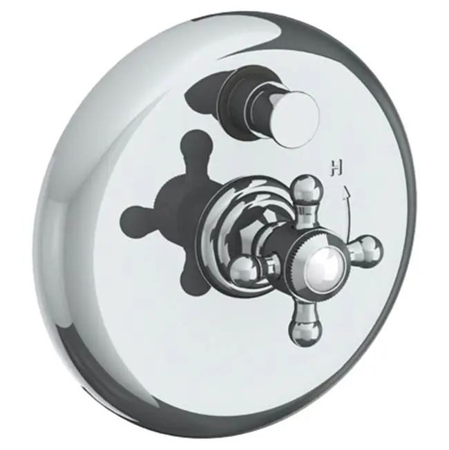 Wall Mounted Pressure Balance Shower Trim with Diverter, 7" dia.