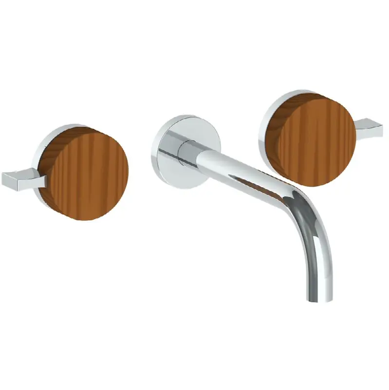 Wall Mounted 3 Hole Lavatory Set With 8 3/4" Spout